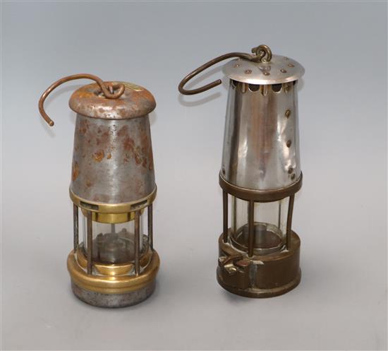 Two miners lamps